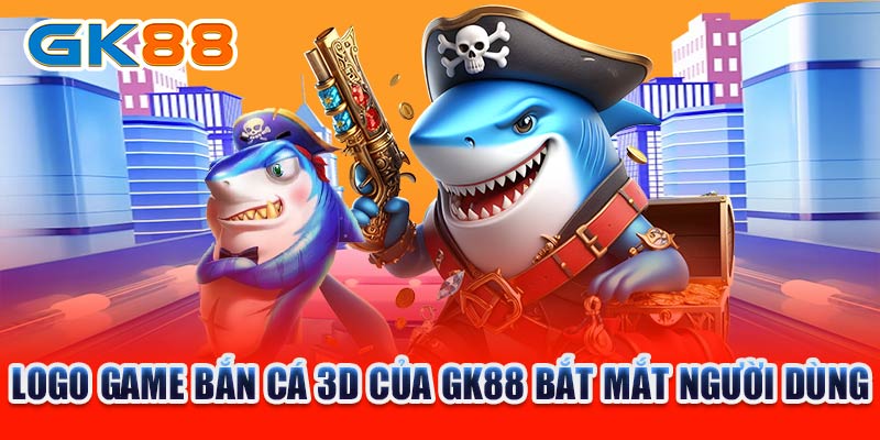 Logo game bắn cá 3D của GK88 bắt mắt người dùng